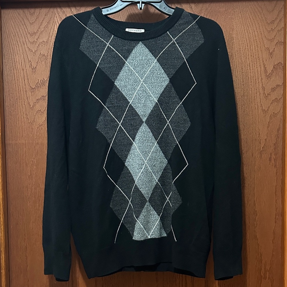 Dockers Men’s Argyle Crewneck Sweater L